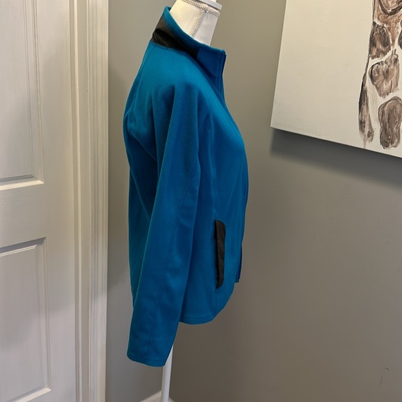 North Face Zip Up Light Weight Flashdry Jacket Teal SZ small petite - Picture 6 of 10